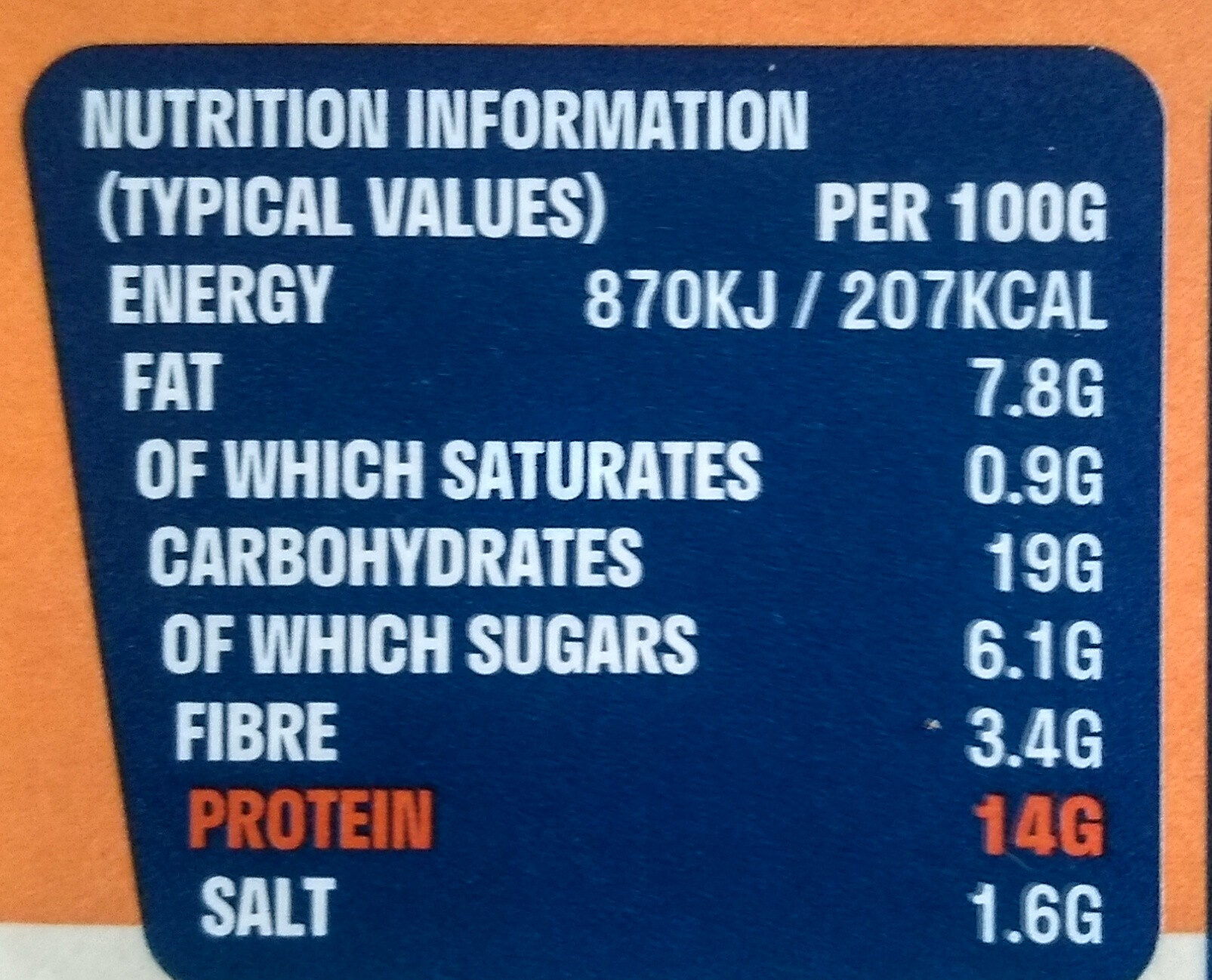Satay kiev - Nutrition facts