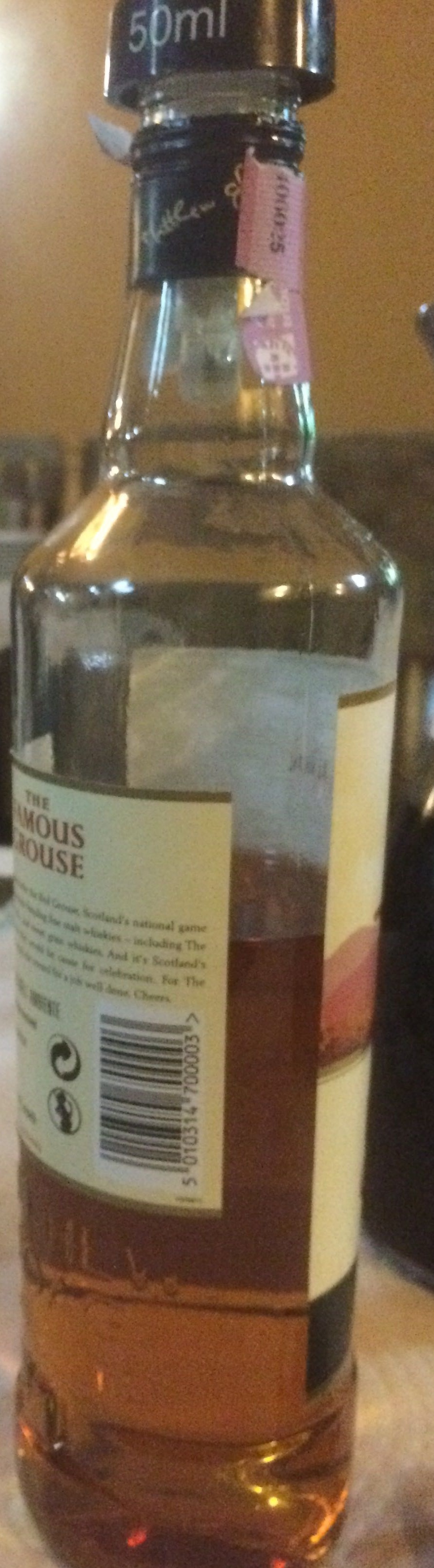 The Famous Grouse Blended Scotch Whisky - Produit