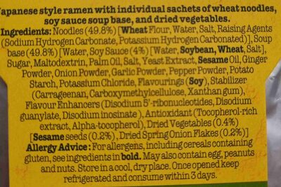 Ramen Noodle Kit - Ingredients