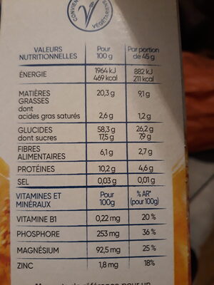 Country Crisp 4 Noix - Nutrition facts - fr