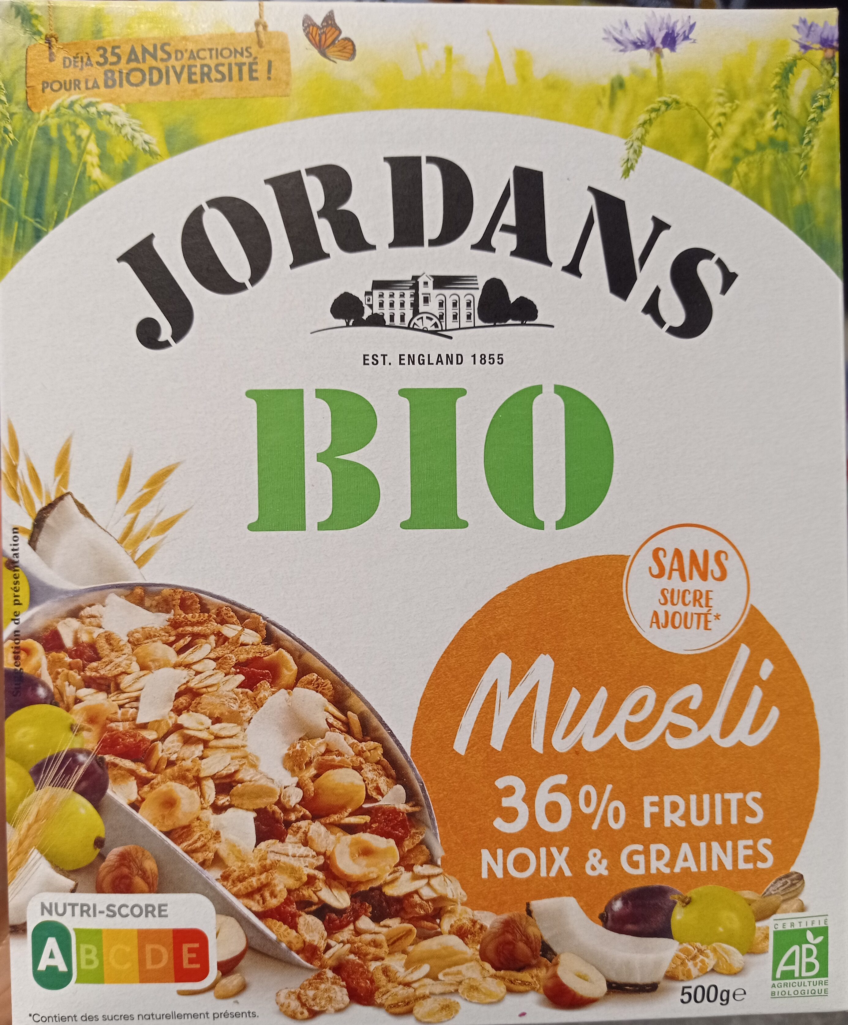 Muesli bio 36% fruits, noix & graines - Product - fr