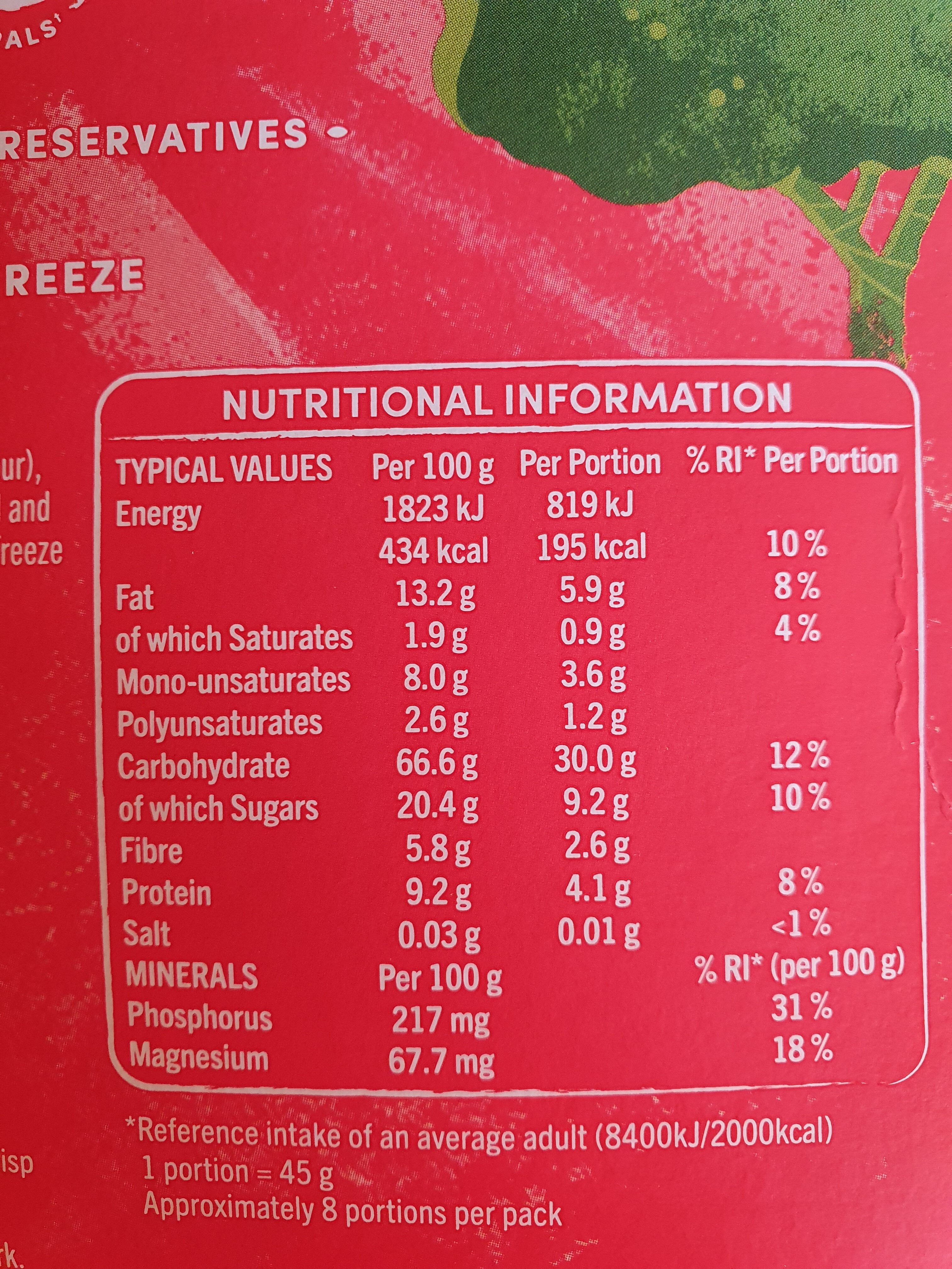 Country crisp strawberry - Voedingswaarden - en