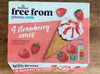4 Strawberry Cones - Produit