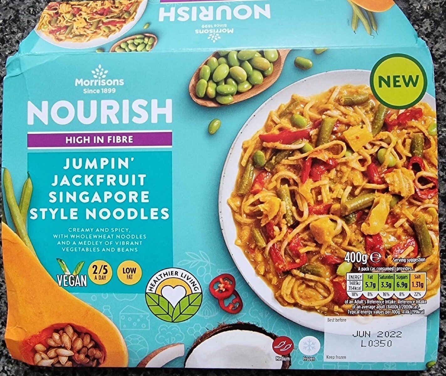 Morrisons Nourish Jackfruit Singapore Noodles - Product