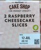 Raspberry Cheesecake Slices - Product