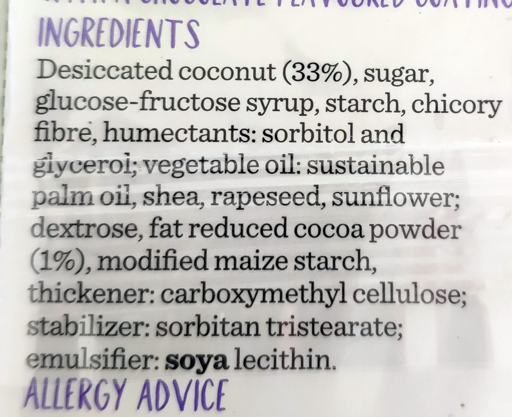 Μrs crimble's 6 vegan choc macaroons - Ingredients