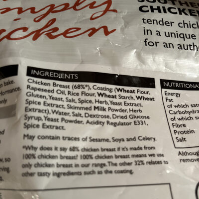 Simply chicken - Ingredients