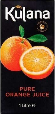 Calories in Kulana Kulana Pure Orange Juice 1 Litre