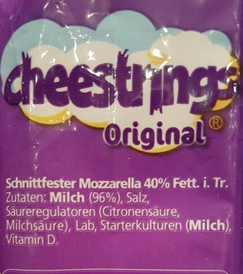 Cheestrings Mozzarella Schnittfest - Ingrédients
