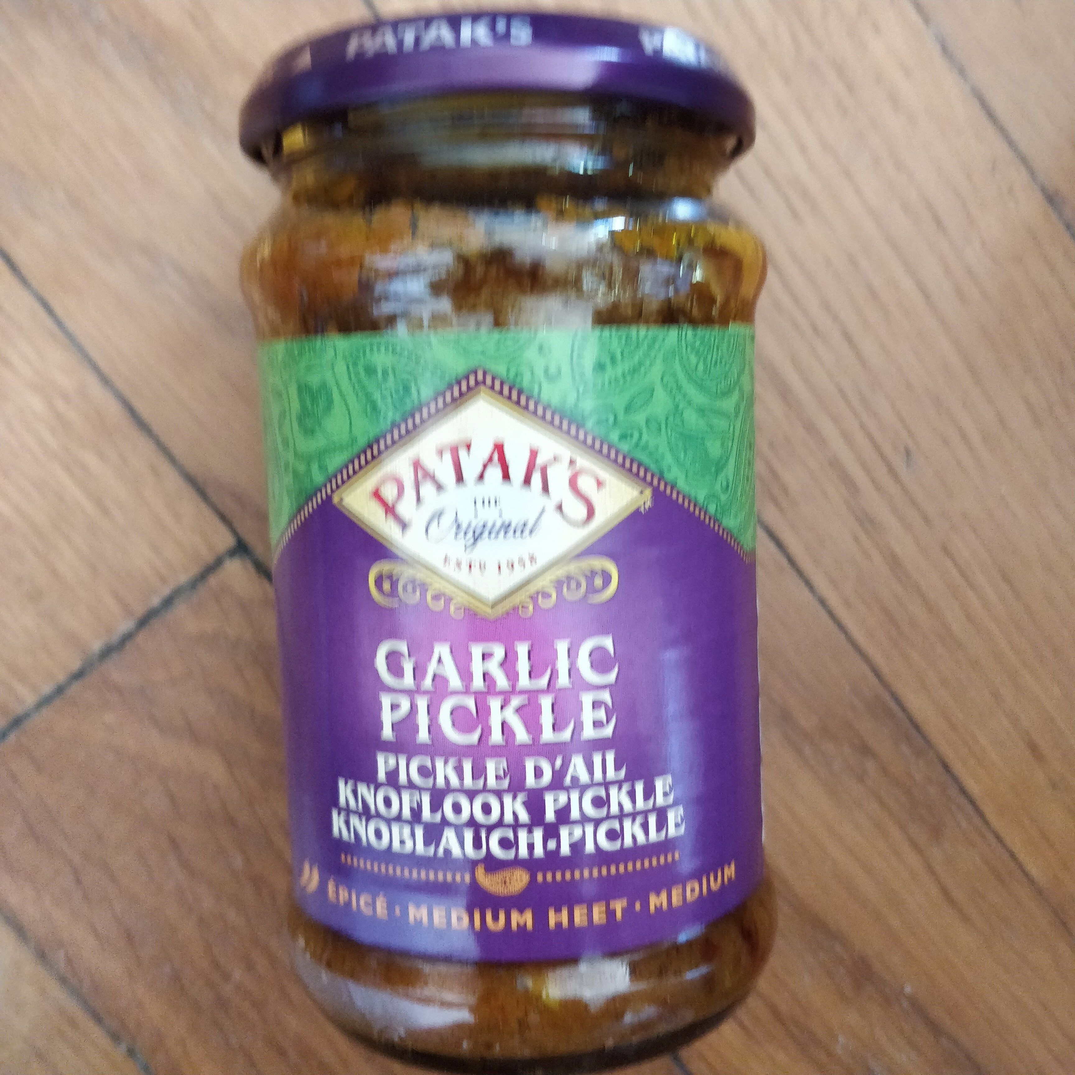 Knoblauch Pickles Patak´s 300G - Ingrediënten - fr