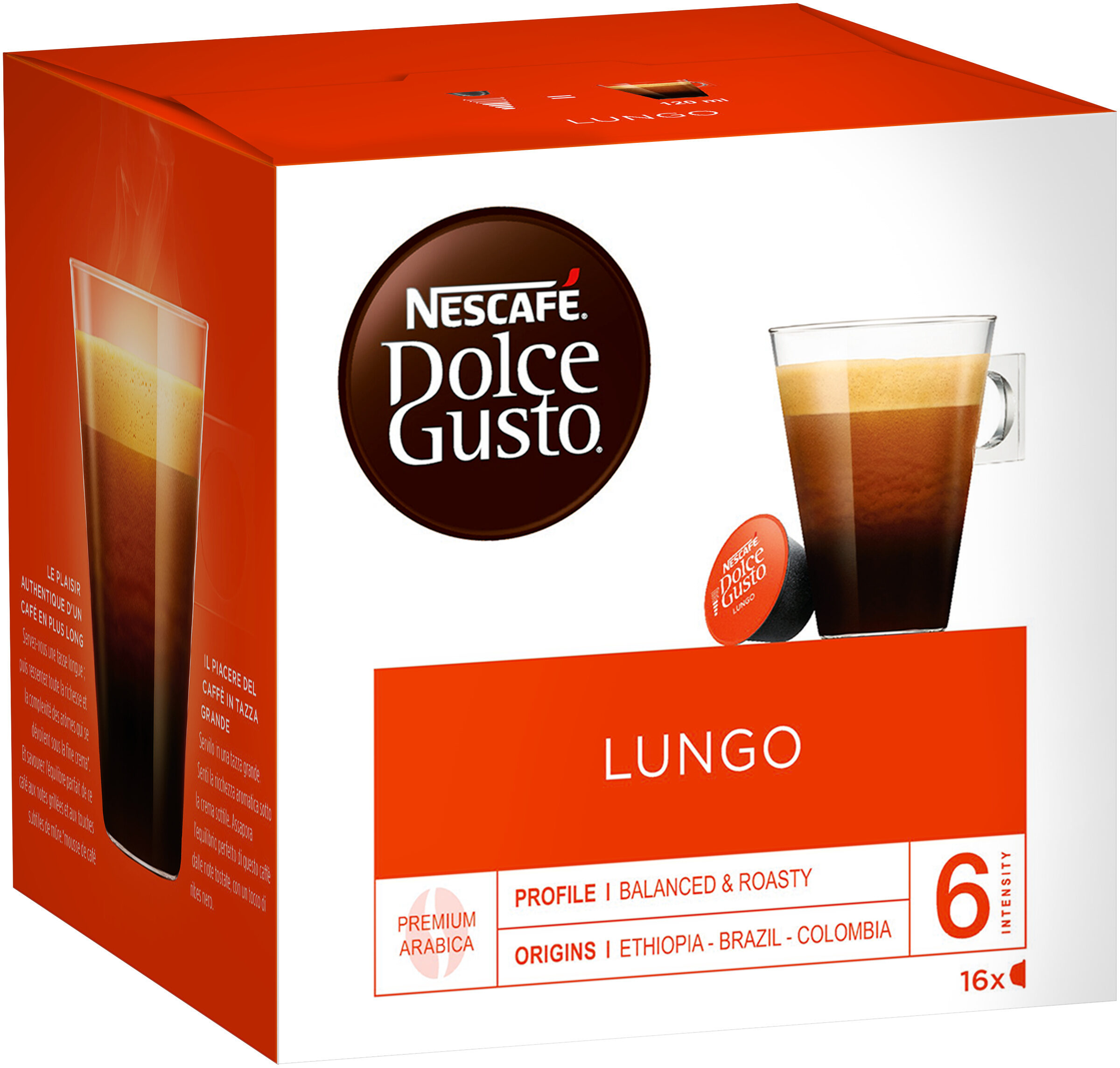Capsules Dolce Gusto lungo 16 Capsules - Product - fr