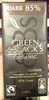 Green & black's organic chocolate bar 85% dark - Product