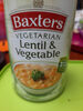 baxters vegetarian lentil and vegetable soup - Produit