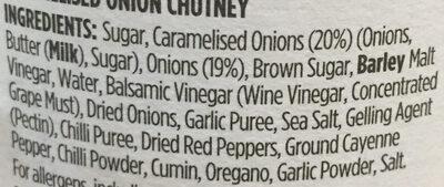 Caramelised Onion Chutney - Ingredients