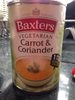 Baxters Vegetarian Carrot and Coriander Soup - Product