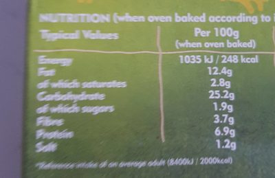 Mushroom & spinach kiev - Nutrition facts - fr