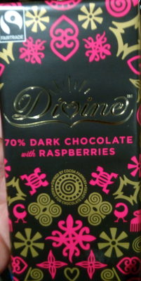 Dark chocolate with raspberries - Produkt