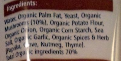 Vegan mushroom pate - Ingredients
