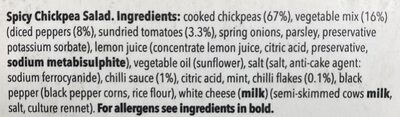 Spicy Chickpea Salad - Ingredients
