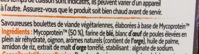 Boulettes véhétariennes - Ingrediënten - en