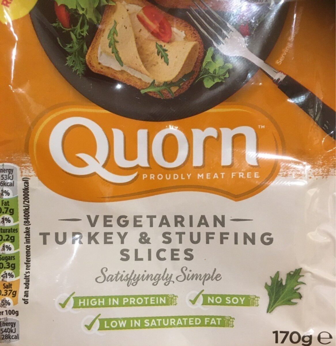 Vegetarian Turkey and Stuffing Slices - Product