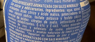 Aquarius Limón - Ingredientes