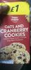Oats and cranberry cookies - Product