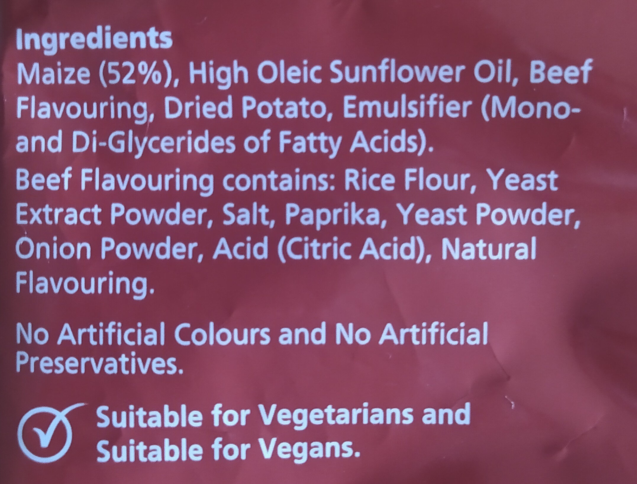 Burger Bites - Ingredients