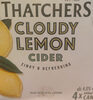 Cloudy lemon cider - Product
