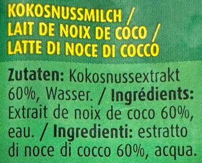 Coconut Milk - Kati - Zutaten