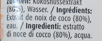 Kolosnuss Crème - Zutaten - fr