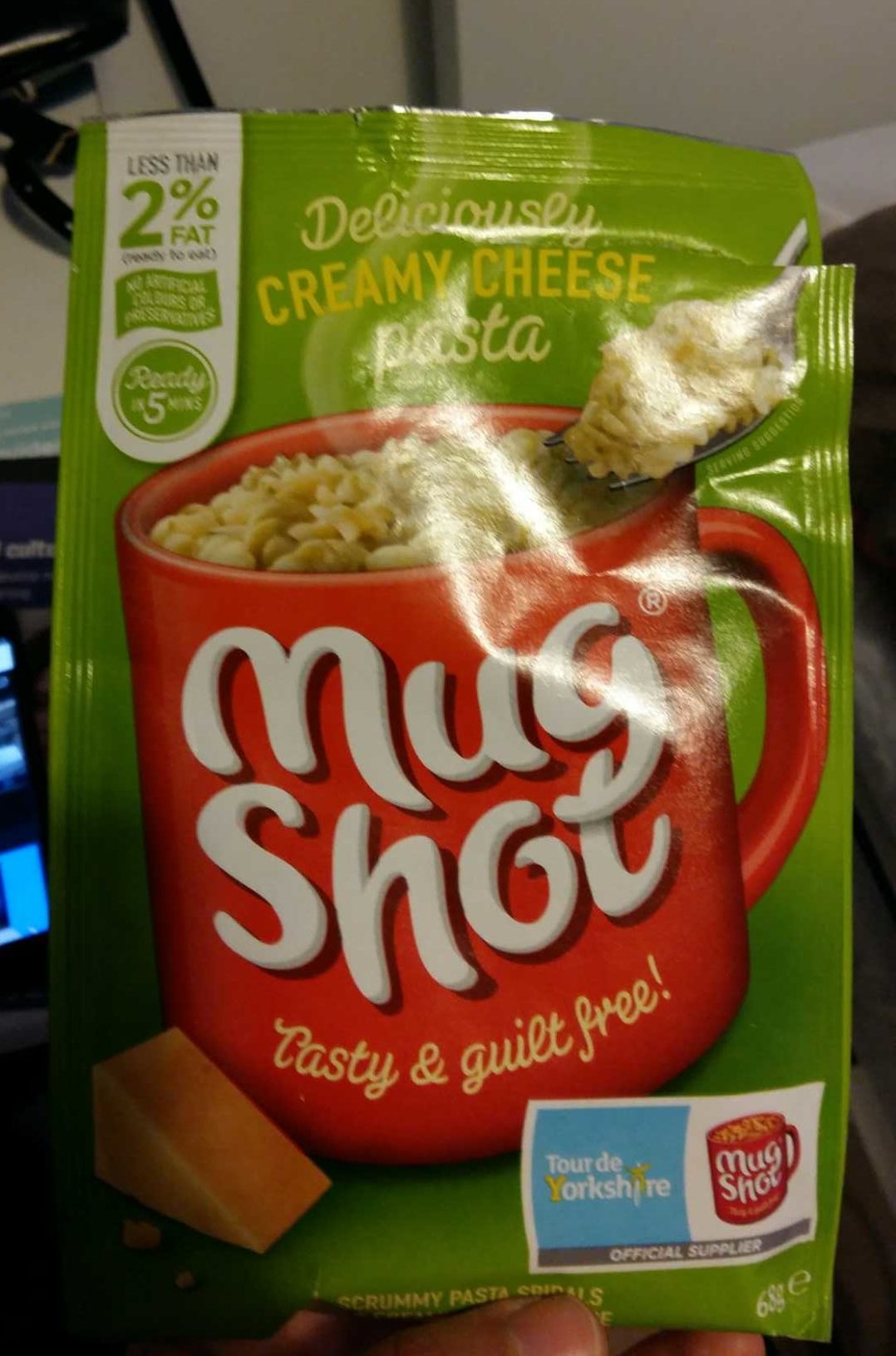 Mug Shot creamy cheese pasta - Produit