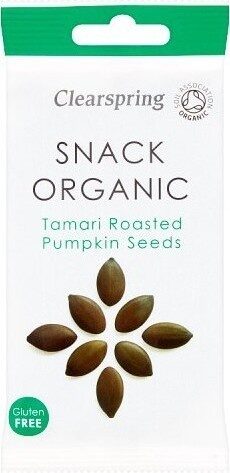 Snack Organic Tamari Roasted Pumpkin Seeds - Product