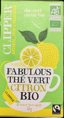 Thé vert au citron bio x 20 sachets sans agrafe - Producto - fr