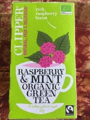 Raspberry & Mint Organic Green Tea - Product