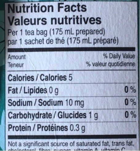 Organic after dinner mints - Nutrition facts - fr