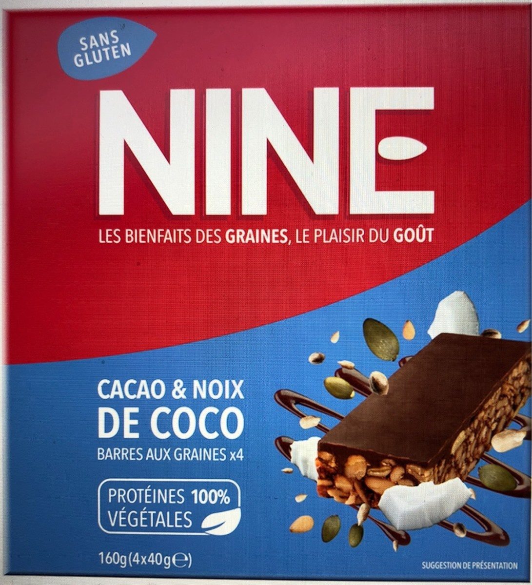 Barres NINE Cacao & Noix de Coco - Product - fr