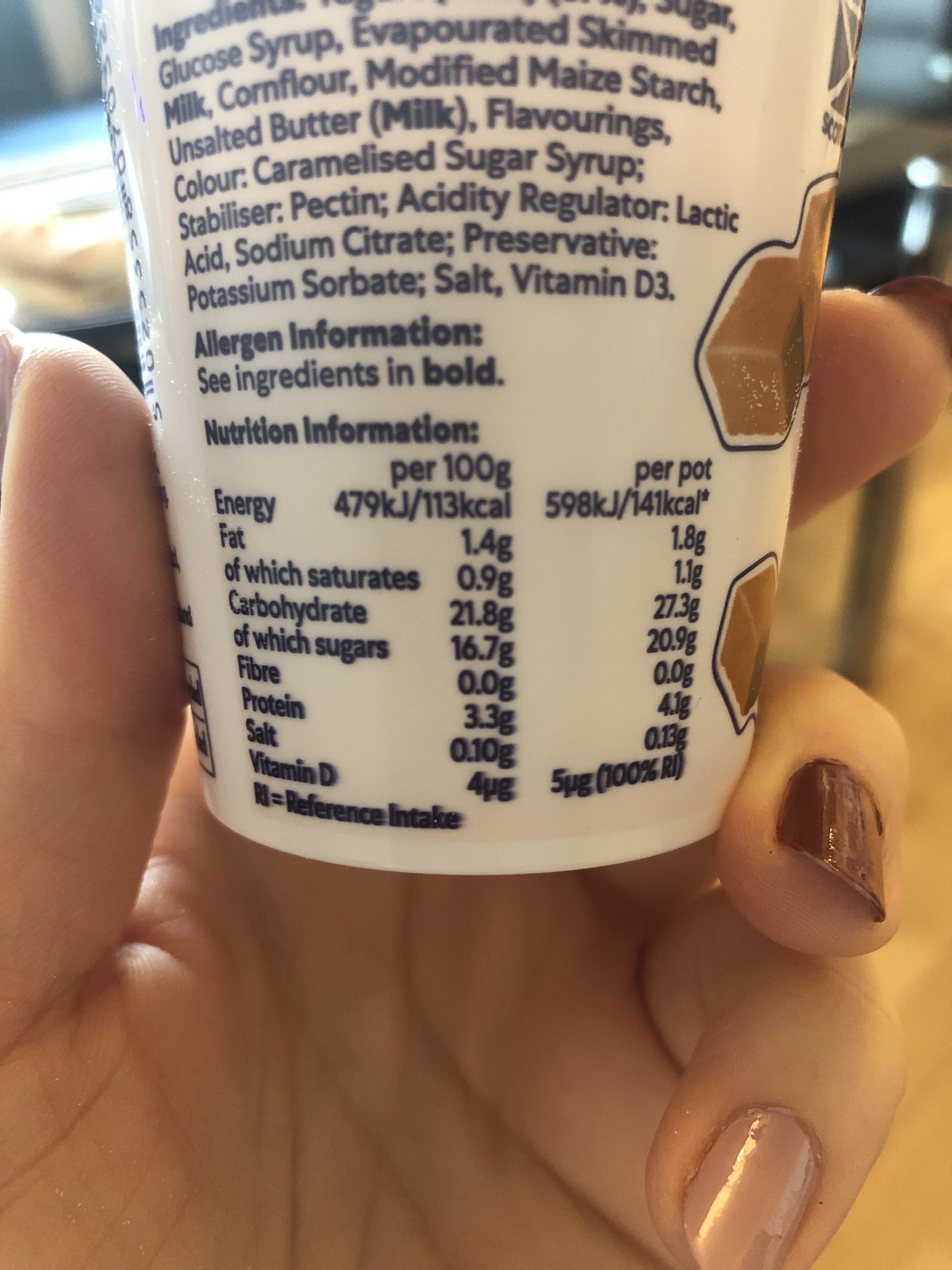 Low Fat Bio Yogurt - Ernæringsfakta - en