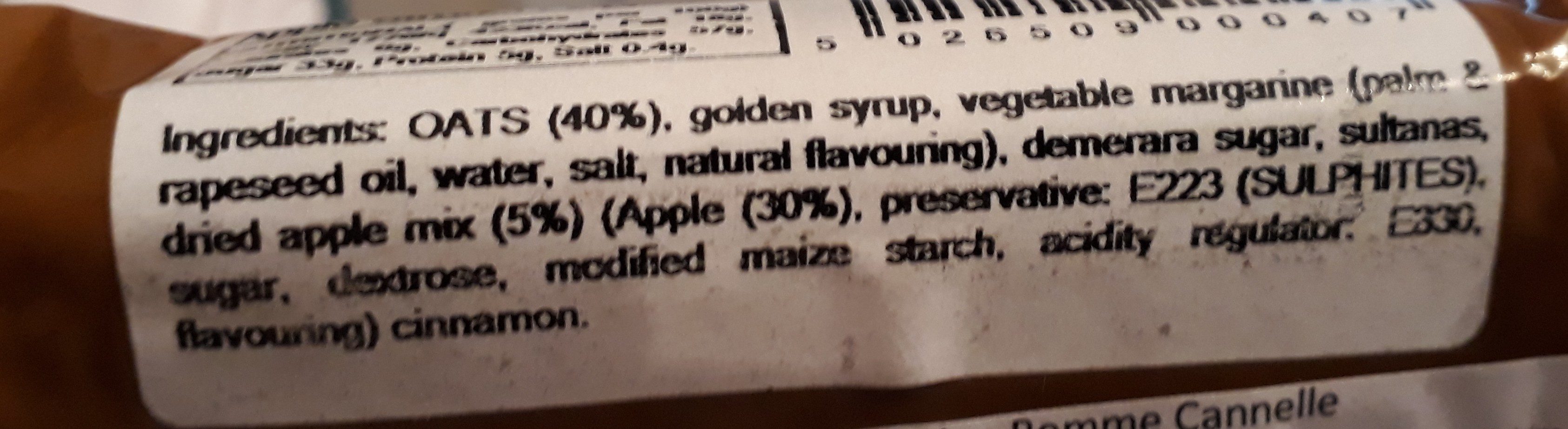 Apple Strudel Flapjacks (pack of ) - Ingredients - fr