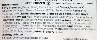 Bean curd skin roll - Ingredients