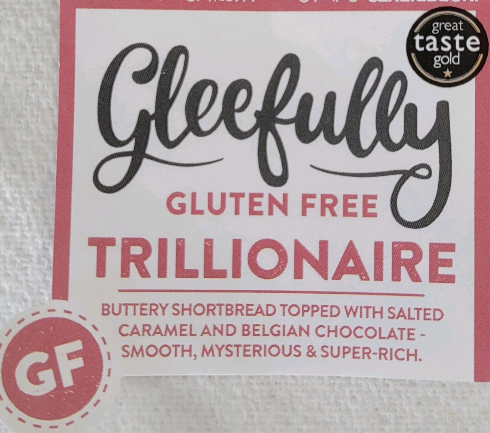 Gleefully Gluten free Trillionaire's shortbread - Product