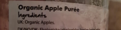 Organic Apple Purée - Ingredients