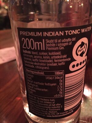 Premium Indian tonic water - Ingrédients