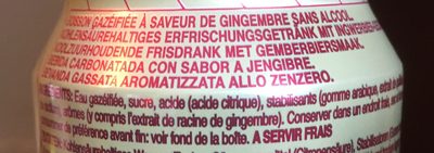Ginger Beer Soda - Ingredienser - fr