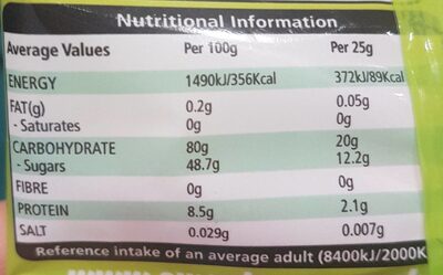 Tangy mix - Nutrition facts - fr
