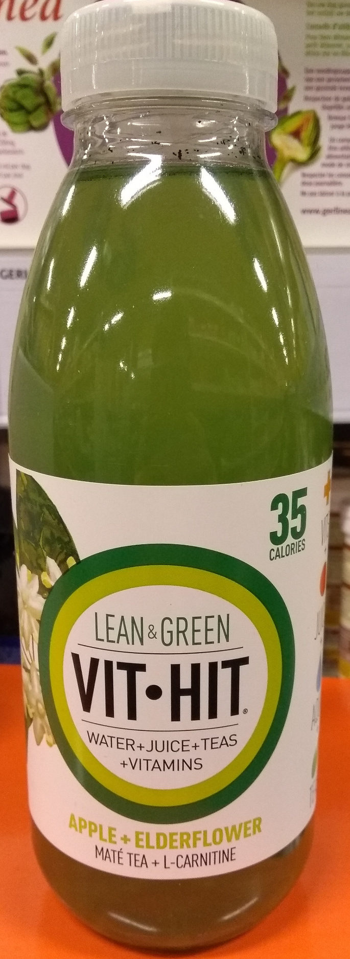 Hit Lean & Green Apple + Elderflower + Maté Tea + L-Carnitine - Product - en