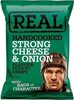 Handcooked Strong Cheese & Onion Flavour Potato Crisps - Product