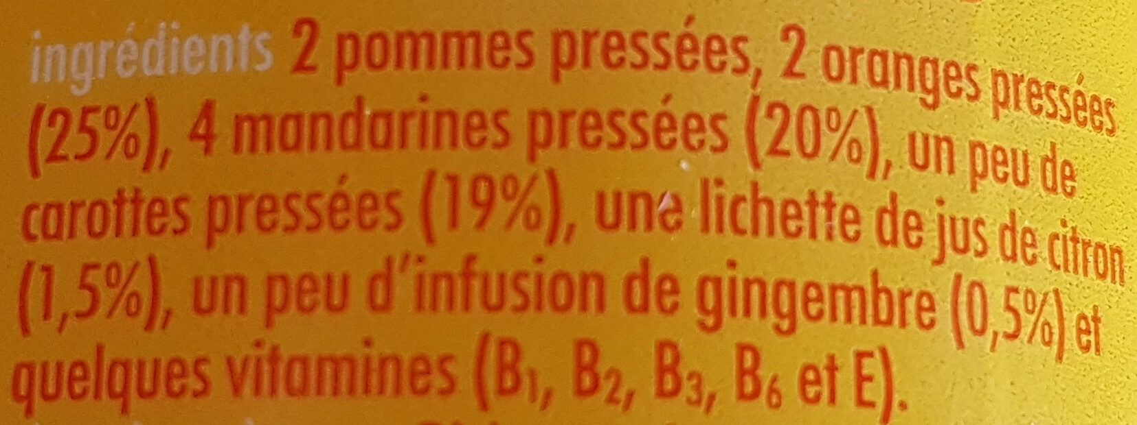 Zest Défense - Ingredients - fr