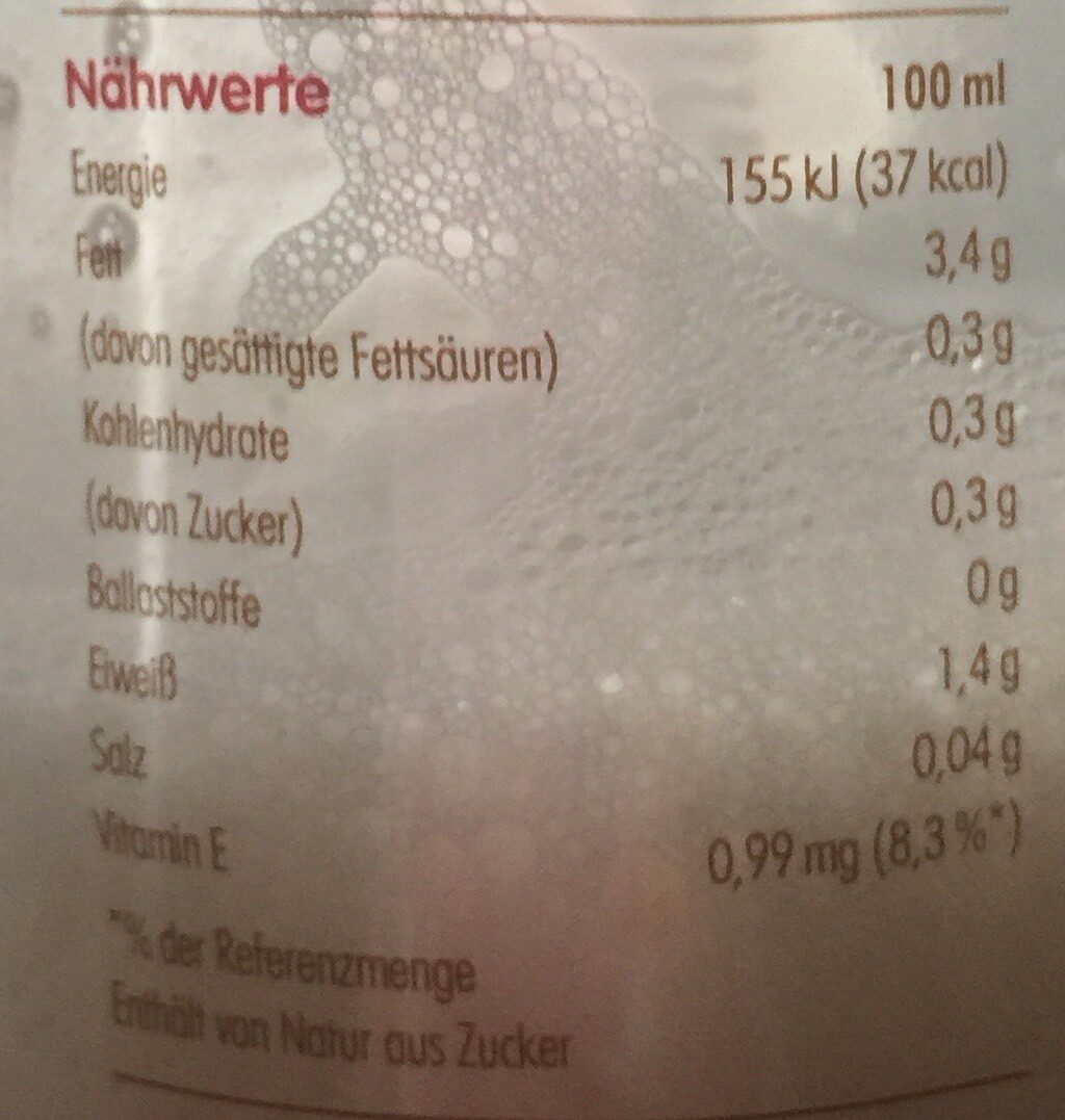 Innocent lait d'amande - Nährwertangaben