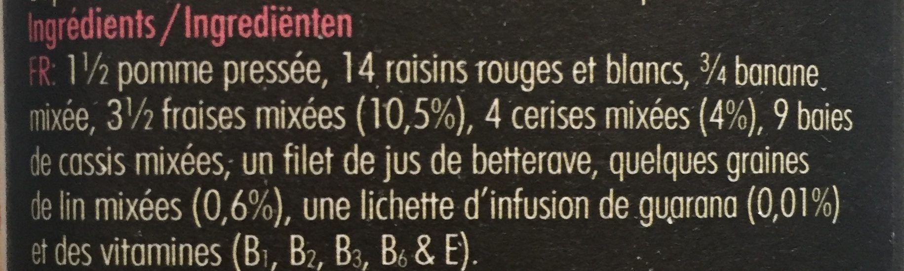 Innocent - Ingrediënten - fr
